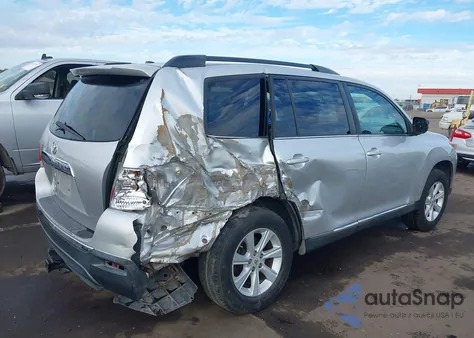 2012 Toyota Highlander Base V6 z USA, uszkodzony, nr VIN 5TDZK3EH1CS078743